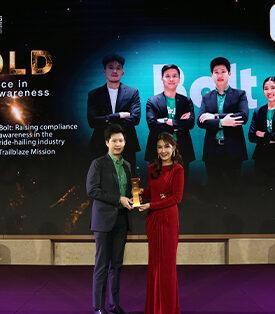 Bolt คว้ารางวัลระดับ Gold ด้านการรับรู้แบรนด์ยอดเยี่ยมจากงาน Marketing Excellence Awards 2025