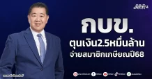 กบข.  ตุนเงิน2.5หมื่นล้าน  จ่ายสมาชิกเกษียณปี68