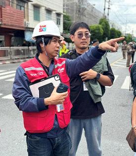 TRUE Boosts Connectivity Following Road Collapse Near Vajira Hospital