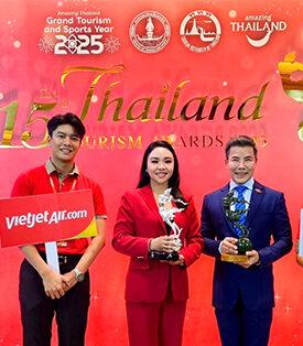เวียตเจ็ทไทยแลนด์ ส่งโครงการ “Fly Green Fund : Garbage Hunter & Scuba Project” คว้า 2 รางวัลกินรี “Thailand Tourism Awards” ครั้งที่ 15 ประจำปี 2568 จาก ททท. ตอกย้ำความสำเร็จภารกิจสายการบินยั่งยืน