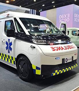 SMD100 ทุ่มสุดตัว! เปิดตัวรถพยาบาลไฟฟ้าคันแรกของประเทศไทย ก้าวใหม่ของระบบแพทย์ฉุกเฉินไทย สู่ยุคพลังงานสะอาดและการช่วยชีวิตอัจฉริยะ “Next-Gen EV Ambulance: Powering the Future of Advanced Life Support”