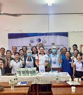 วว. ผนึกกำลัง คณะกรรมาธิการแม่น้ำโขง มหาวิทยาลัยสุภานุวงศ์ จัดการประชุมเชิงปฏิบัติการระดับภูมิภาค ณ สปป.ลาว “การผลิตและบรรจุผลิตภัณฑ์ไก (สาหร่ายน้ำจืด) อย่างสร้างสรรค์เพื่อการเติบโตอย่างยั่งยืน”