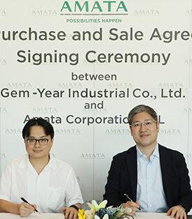 AMATA ลงนามซื้อขายที่ดินกับเจ็ม-เยียร์ อินดัสเทรียล” 130 ไร่ ตั้งฐานผลิตเครื่องจักรอัตโนมัติในนิคมอมตะซิตี้ ชลบุรี 2