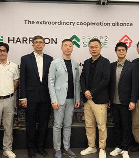 ฮาริสัน ร่วมกับกลุ่มนักลงทุนไทย ดึงพันธมิตร Aurevia Asia Pacific Fangdd Network Group Ltd. จากจีน ลงทุนซื้อเหมาและบริหารงานขายโครงการเอ สเปซ เมกา คอนโดมิเนียม พร้อมแนะนำเครื่องมือการขายที่มีประสิทธิภาพโดยผ่านตัวแทนการขายอิสระ หรือ Prop2share เชื่อมทุกขั้นตอนใน Ecosystem เดียว