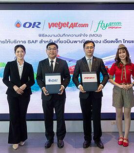Vietjet Thailand Partners with OR to Advance Clean Energy in Aviation Industry Promoting the use of SAF on commercial flights
