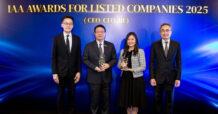 DELTA เดลต้า อีเลคโทรนิคส์ ประเทศไทย คว้ารางวัล CEO ยอดเยี่ยม และ IR ยอดเยี่ยมจากเวที IAA Awards ติดต่อกันสองปีซ้อน ตอกย้ำความเป็นเลิศด้านภาวะผู้นำและนักลงทุนสัมพันธ์ในภาคเทคโนโลยีและการสื่อสาร