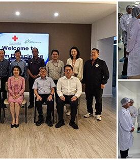 สถานเสาวภา สภากาชาดไทย และ บริษัท สโตนเฮ้นจ์ อินเตอร์ จำกัด (มหาชน) STI ศึกษาดูงาน ณ บริษัท สยามไบโอไซเอนซ์ จำกัด เพื่อแลกเปลี่ยนองค์ความรู้ด้านเทคโนโลยีและนวัตกรรมทางการแพทย์