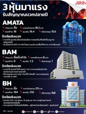 3 หุ้นมาแรง รับสัญาณบวกปลายปี