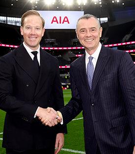 AIA และ สโมสรฟุตบอลท็อตแน่ม ฮ็อตสเปอร์ ขยายความร่วมมือต่อจนถึงปี 2575