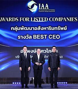 อนุพงษ์ อัศวโภคิน AP ไทยแลนด์ รับรางวัล “BEST CEO” เป็นปีที่ 3 จากสมาคมนักวิเคราะห์การลงทุน ในงาน IAA Awards for Listed Companies 2025 ตอกย้ำความเชื่อมั่นด้านวิสัยทัศน์ นำพาองค์กรสู่การเติบโตอย่างยั่งยืน ภายใต้หลักธรรมาภิบาล