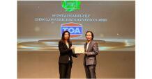 TOA ตอกย้ำผู้นำด้านความยั่งยืน รับรางวัล “Sustainability Disclosure Recognition”