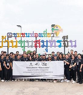 PTTEP volunteers in “Waste to Value,” turning waste into community benefits