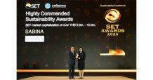 SABINA คว้า 3 รางวัลจากเวที SET Awards 2025