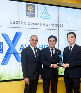 Krungsri earns ESG100 Decade Award attesting to decade-long corporate sustainability leadership