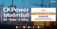 CKPower ไอโอดีการันตี ซีจี “ดีเลิศ” 8 ปีซ้อน