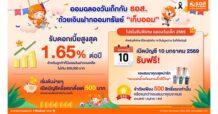 ธอส. ชวนออมฉลองวันเด็ก กับ เงินฝากออมทรัพย์ “เก็บออม” รับดอกเบี้ยสูงสุด 1.65% ต่อปี พิเศษ! เปิดบัญชีวันเสาร์ที่ 10 มกราคม 2569 รับของสมนาคุณฟรี