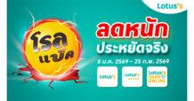 โลตัส เปิดศักราชใหม่กับแคมเปญใหญ่ “โรลแบ็ค 2026” ลดหนัก ประหยัดจริง ตอกย้ำแบรนด์ผู้นำด้านความคุ้มค่า ชูกลยุทธ์ KOP ดึง “แก้มบุ๋ม” ตัวแทนคนยุคใหม่ที่เลือกอย่างคุ้มค่า คัดสรรสินค้าคุณภาพเพื่อผู้บริโภคทั่วประเทศ