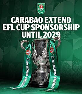 CBG คาราบาว และ EFL ขยายความร่วมมือครั้งประวัติศาสตร์ ต่อสัญญา Carabao Cup ถึงปี 2029 พร้อมเปิดตัว Carabao Lager ในสนามฟุตบอลที่จัดแข่งขันทุกสนามในอังกฤษ