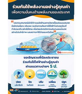 “กกพ.” ปรับแผนจัดหา Spot LNG เพิ่ม 3 เที่ยวเรือ รองรับสถานการณ์ตะวันออกกลาง ย้ำดูแลความมั่นคงพลังงานของประเทศ