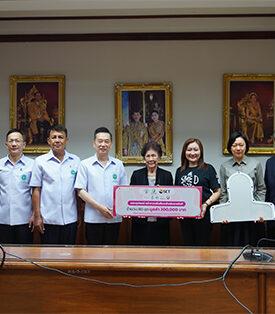 SET สนับสนุนชุดอุปกรณ์หน้ากากตรึงศีรษะสำหรับฉายรังสี เพื่อผู้ป่วยโรคมะเร็ง กลุ่มบริเวณศีรษะและลำคอ แก่สถาบันพลาสติก