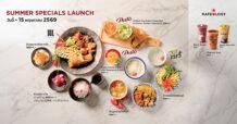 SA เปิดแคมเปญ “Summer Specials Launch” เสิร์ฟเมนูคลายร้อน 4 แบรนด์ร้านอาหารในเครือ