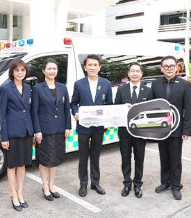 SCBX โดยธนาคารไทยพาณิชย์ สนับสนุนภารกิจด้านการแพทย์และสาธารณสุขส่งมอบรถพยาบาลให้แก่คณะทันตแพทยศาสตร์ จุฬาลงกรณ์มหาวิทยาลัย