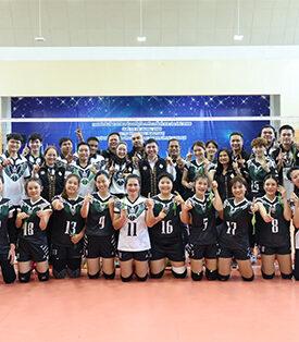 ผู้จัดการ ธ.ก.ส. ร่วมชมและให้กำลังใจนักกีฬาในการแข่งขันวอลเลย์บอลกีฬารัฐวิสาหกิจ ครั้งที่ 48