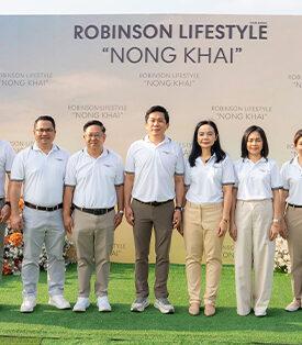 โรบินสันไลฟ์สไตล์ ในเครือเซ็นทรัล รีเทล (CRC) จัดพิธีเชิญเสาเอก “โรบินสันไลฟ์สไตล์ หนองคาย” เดินหน้าพัฒนาแลนด์มาร์กใหม่ มูลค่ากว่า 1,200 ล้านบาท บนทำเลยุทธศาสตร์แห่งการเชื่อมโยงภูมิภาคโดยรอบ ช่วยยกระดับเศรษฐกิจ การค้า และไลฟ์สไตล์ของจังหวัดหนองคาย