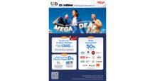 ซัมเมอร์นี้ กิน-ช้อป ที่เมกาบางนาคุ้มกว่าด้วยบัตรเครดิต ttb กับแคมเปญ “MEGA DEAL” รับฟรี! MEGA VOUCHER สูงสุด 1,000 บาท พร้อมส่วนลดทันที 50