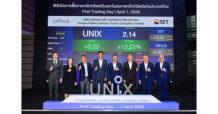 “UNIX” ฟอร์มเจ๋ง! เปิดเทรดวันแรกเหนือจอง 13.23% ลุยขยายกำลังผลิต – เพิ่มศักยภาพการแข่งขันเต็มสปีด