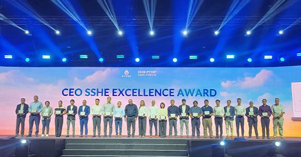 DEXON คว้ารางวัลเกียรติยศ “CEO SSHE Excellence Award 2026” จาก PTTEP ตอกย้ำมาตรฐานความปลอดภัยระดับสากล  และวัฒนธรรมองค์กร Zero Incident