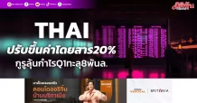 THAI ปรับขึ้นค่าโดยสาร20% กูรูลุ้นกำไรQ1ทะลุ8พันล.