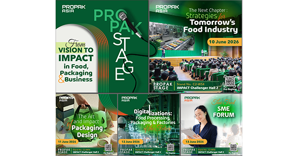 ProPak Asia 2026 จับมือพันธมิตรองค์กรระดับโลก-ไทย เปิดเวทีคลังสมอง ‘ProPak Stage’ เติมความรู้ อัปเดตเทรนด์ เสริมศักยภาพ ผู้ประกอบการอุตสาหกรรมการผลิตอาหาร เครื่องดื่ม บรรจุภัณฑ์ไทยและภูมิภาค
