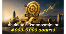 HSH คาดเป้าหมายทองคำปีนี้อาจพุ่งแตะ 4,900 – 5,000 ดอลลาร์ หลังราคากลับสู่ขาขึ้น