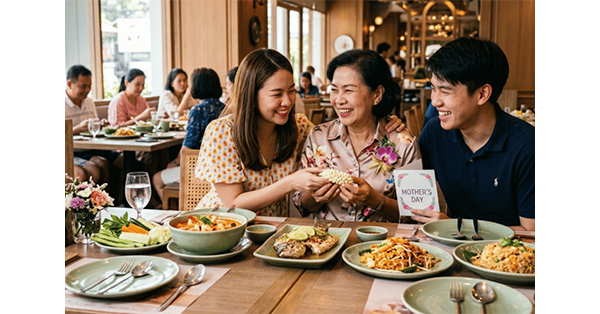สมาคมภัตตาคารไทยชี้วันแม่ดันร้านอาหารคึกคัก KTC เผยยอดใช้จ่ายหมวดร้านอาหารสูงกว่าวันปกติ 80%