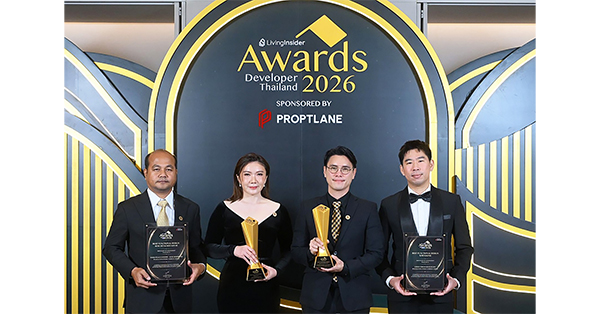 “PEACE” คว้า 2 รางวัลคุณภาพจาก LivingInsider Thailand Developer Awards 2026
