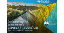 Krungthai COMPASS : โอกาสทางธุรกิจของอุตสาหกรรมแผงเซลล์แสงอาทิตย์ในภาคการผลิตข้าวของไทย