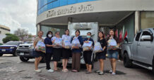 ผู้บริหารสหฟาร์มลงพื้นที่ลุยน้ำ ให้กำลังใจพนักงาน พร้อมมอบถุงยังชีพกว่า 100 ชุด
