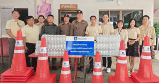 วิริยะประกันภัย สนับสนุนกรวยยางจัดระเบียบจราจร ด่านตรวจพิทักษ์ธรรม จ.เชียงใหม่