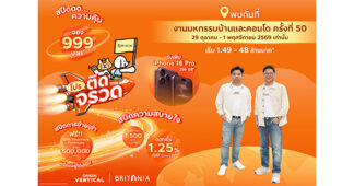 ORI-BRI เปิดโหมด “โปรติดจรวด” ขนทัพกว่า 70 โครงการ พร้อมอยู่ติดสปีด ดอกเบี้ย.1.25% นาน 1 ปี