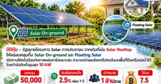 ปลดล็อก Solar “On-ground” ครั้งใหญ่! บ้านไร้หลังคาก็ติดได้–เปิดตลาดล้านครัวเรือน